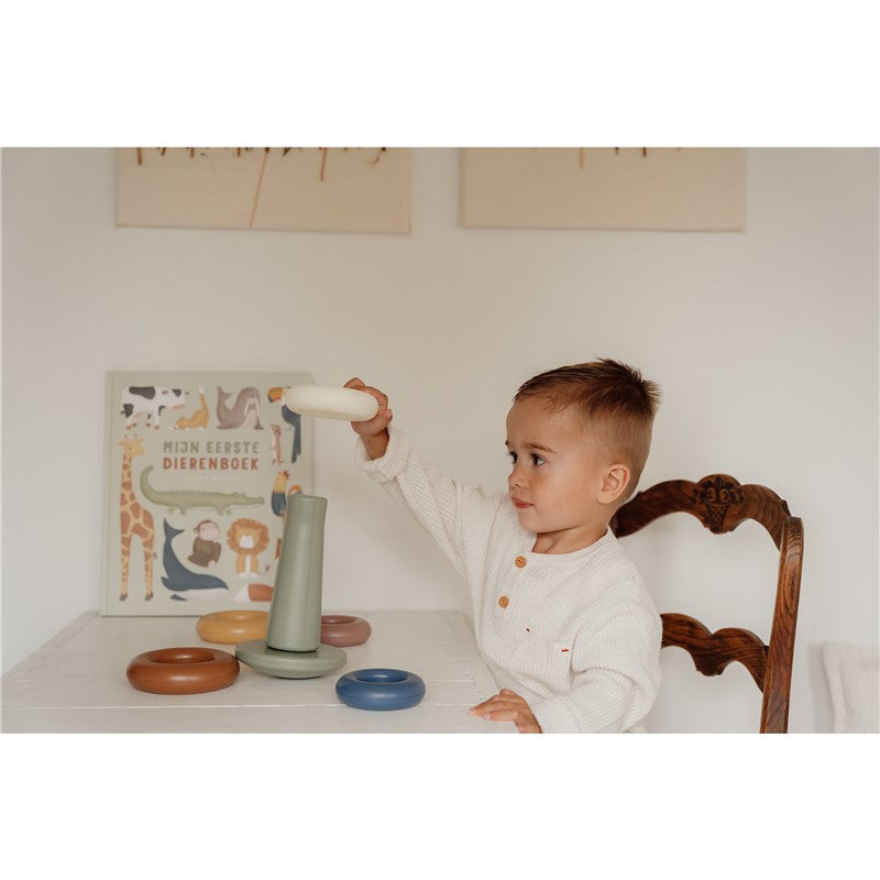 Pirámide anillos encajables vintage Little Dutch