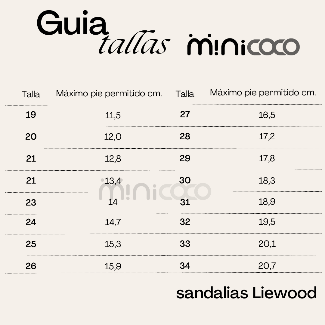 Sandalias Cangrejeras infantil Bre Golden de Liewood