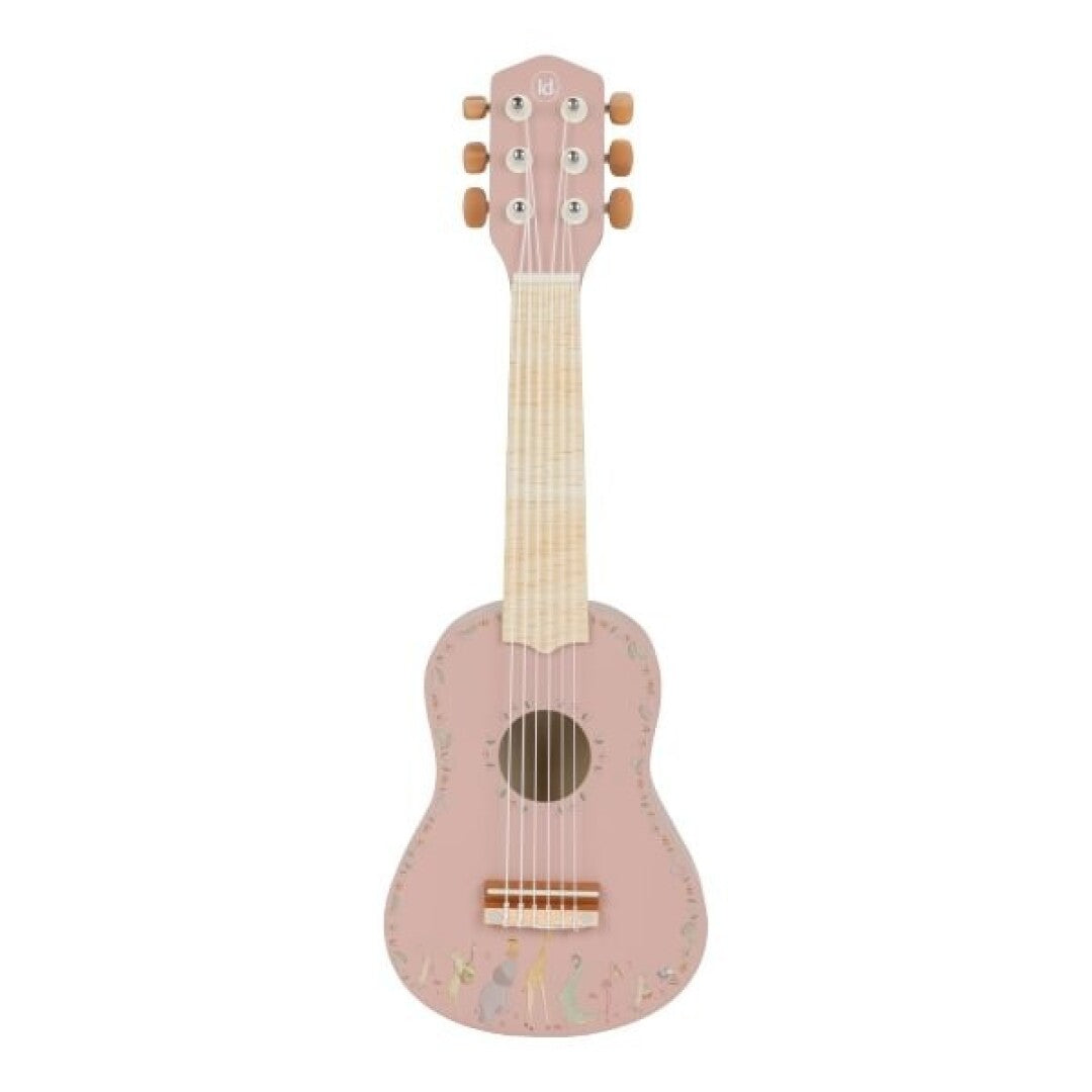 Guitarra infantil de madera FSC rosa safari de Little Dutch