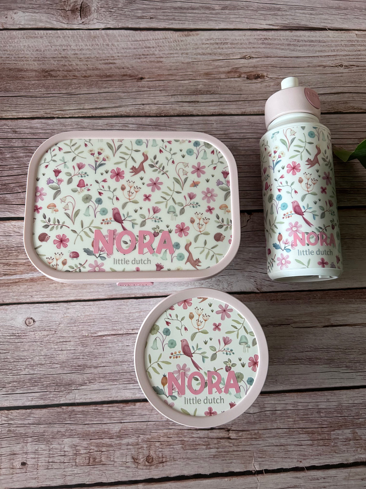 Pack Fiambrera y Botella Midi Campus Fairy Wonder Little Dutch