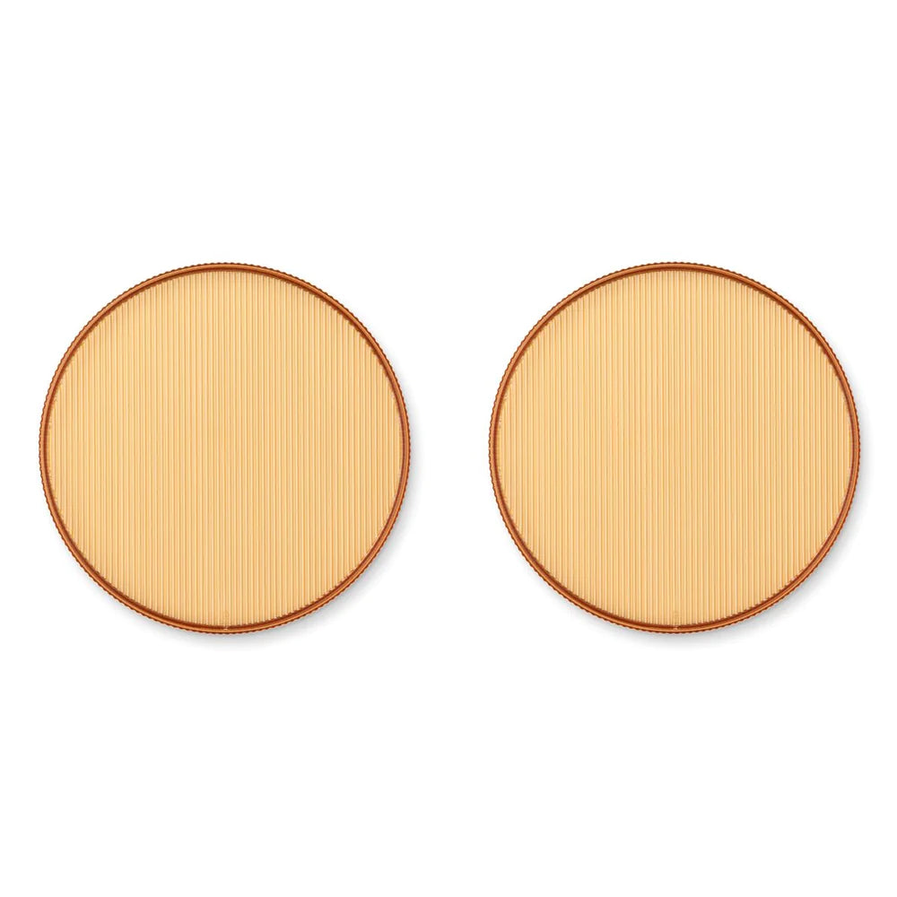 Set de 2 platos johs yellow mellow Liewood
