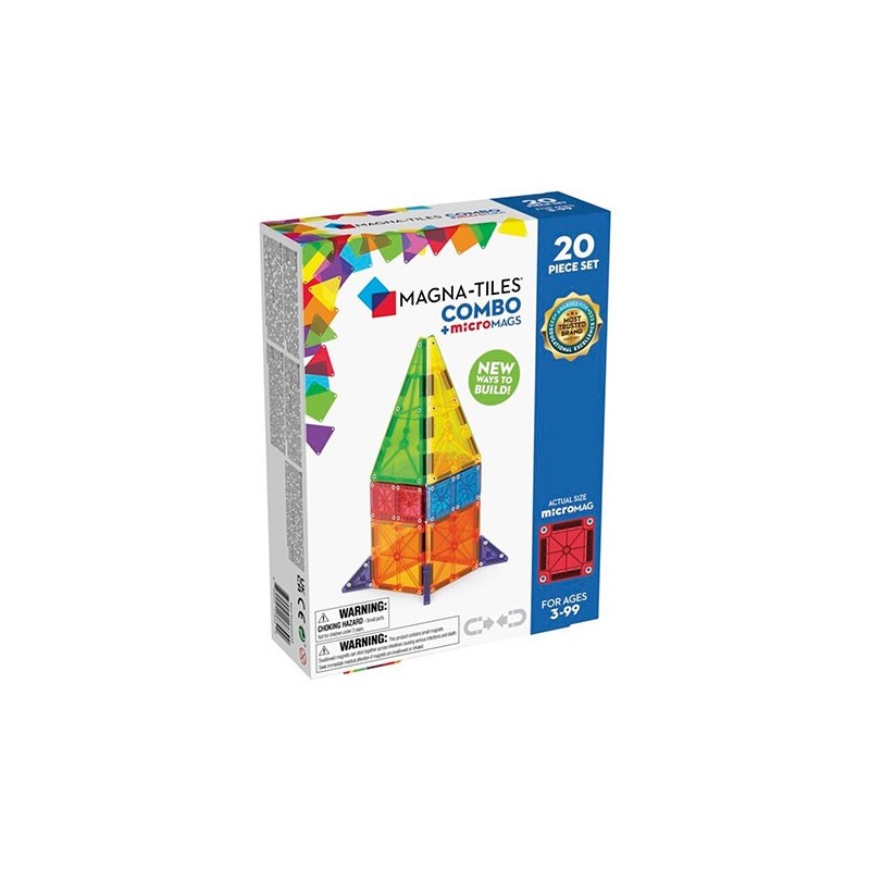 Magna-Tiles Combo 20 piezas + Micromags