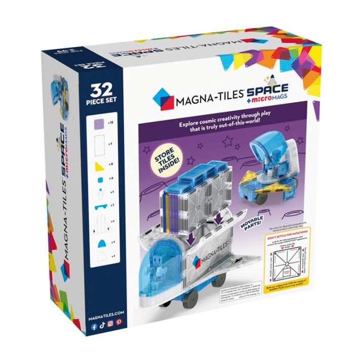 Magna-Tiles Space 32 piezas