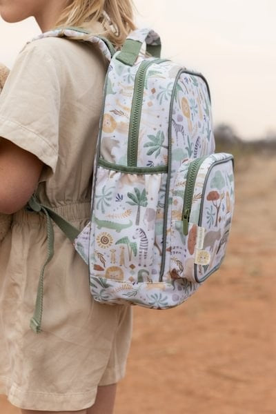 Mochila infantil Grande Safari Friends de Little Dutch