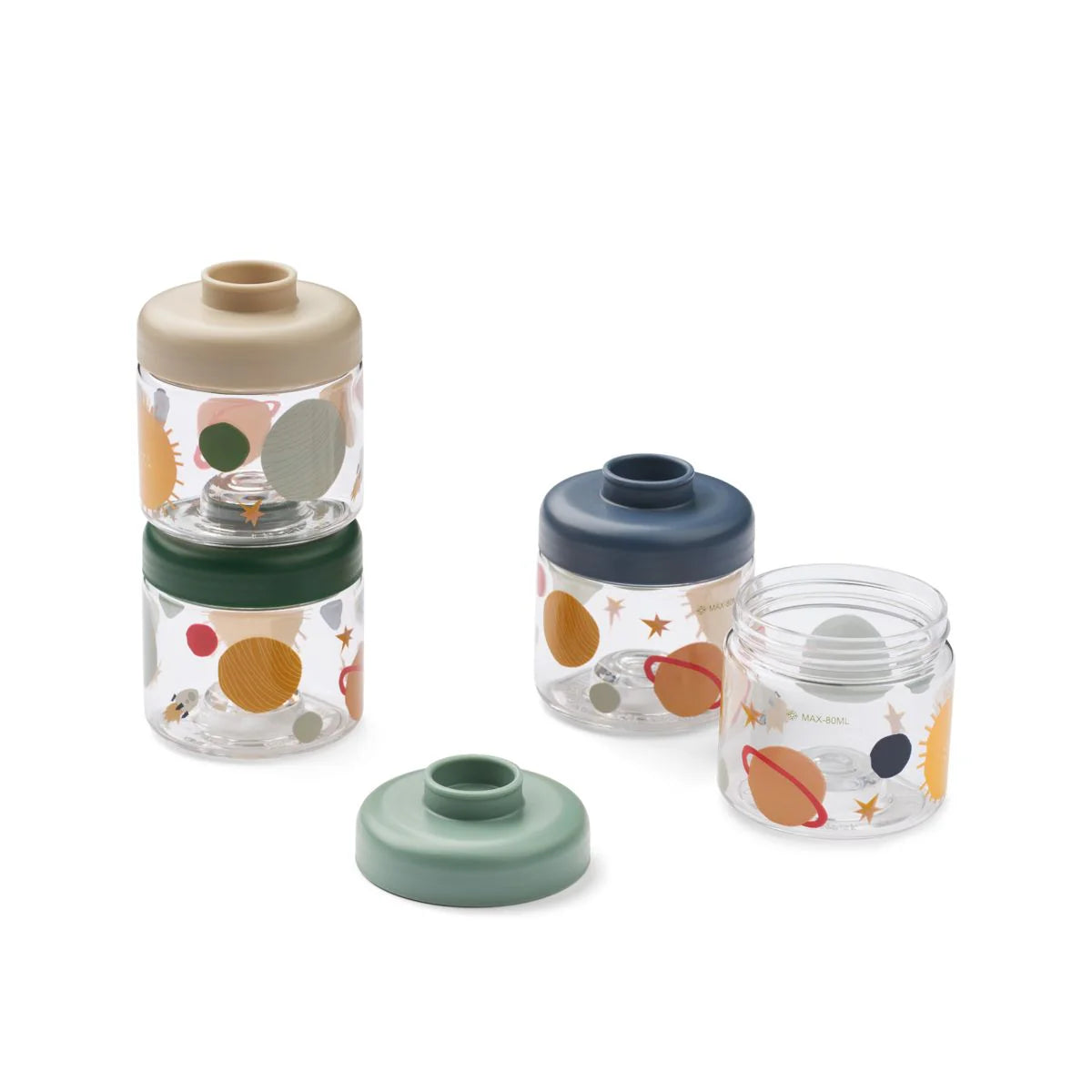 Pack 4 Contenedores de alimentos Dominique Universo Liewood