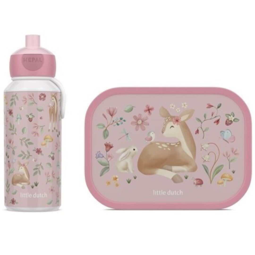 Pack Fiambrera y Botella Fairy Garden Little Dutch