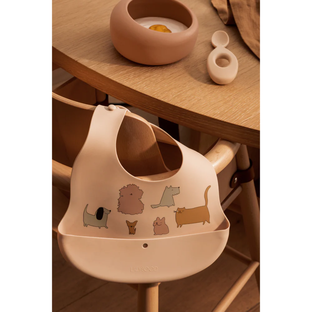 Pack de 2 Baberos de silicona Ember Cats and dogs Liewood