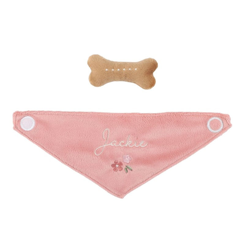 Perrito de peluche Jackie con bolsa Little Dutch