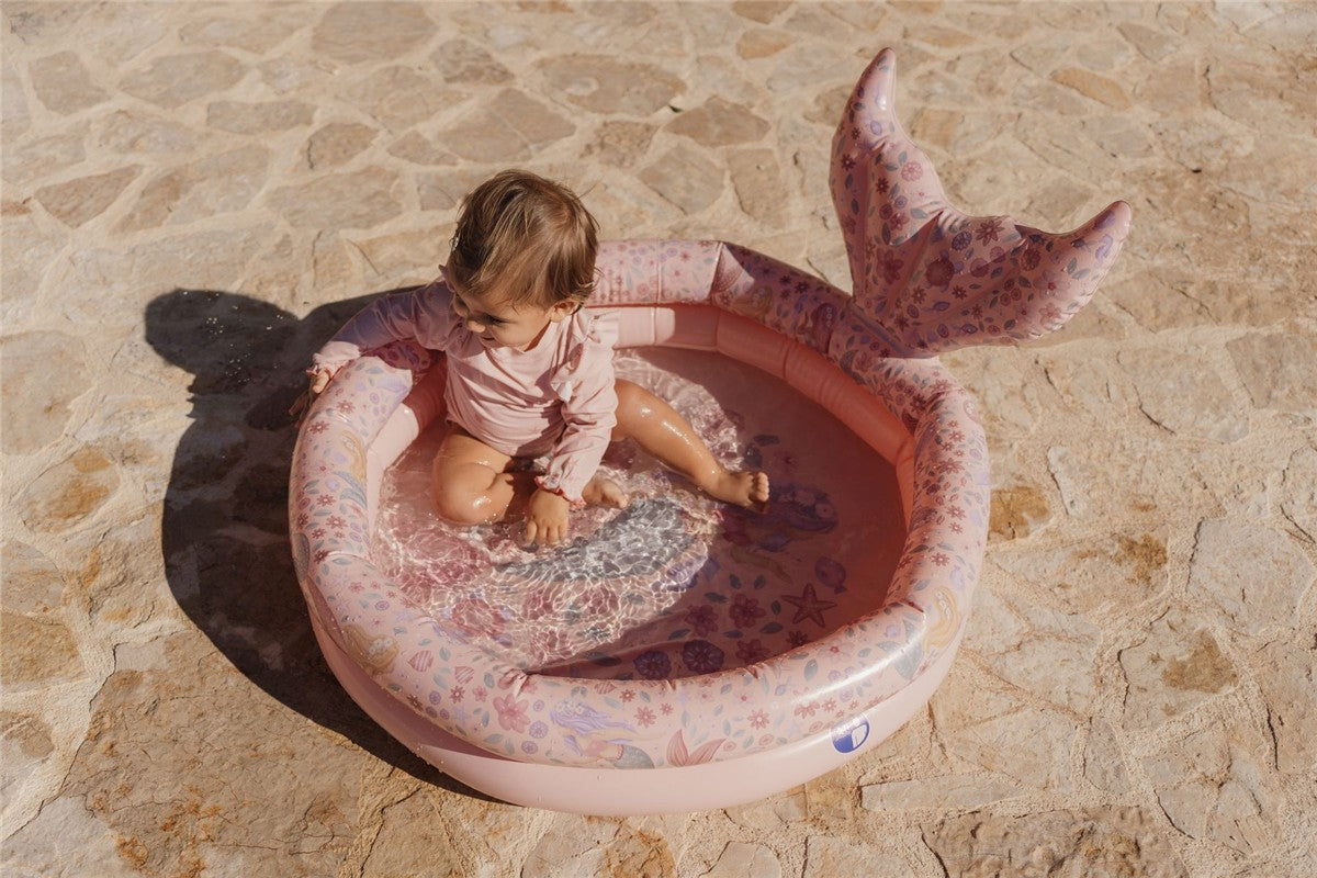 Piscina infantil con cola 80cm Sirenas Little Dutch