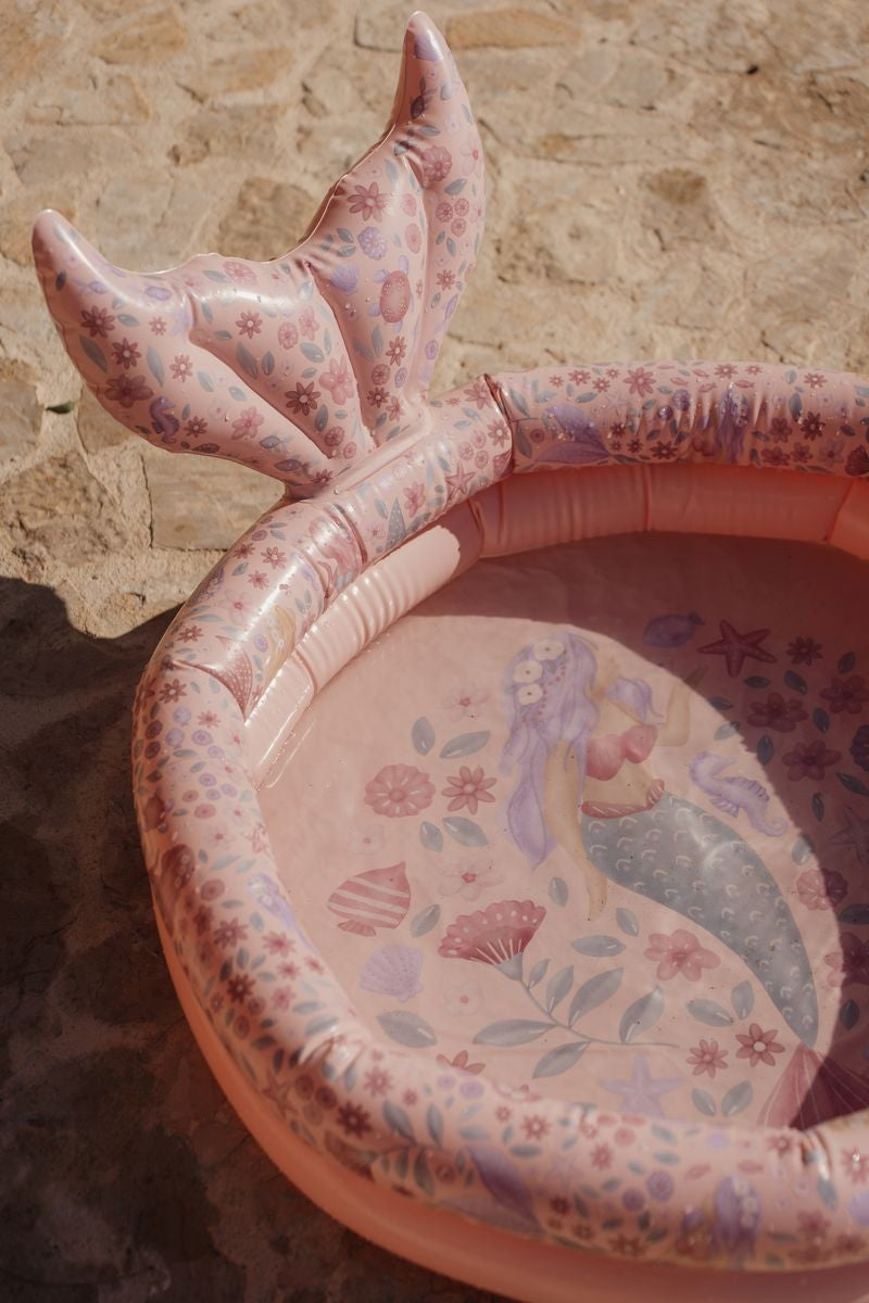 Piscina infantil con cola 80cm Sirenas Little Dutch
