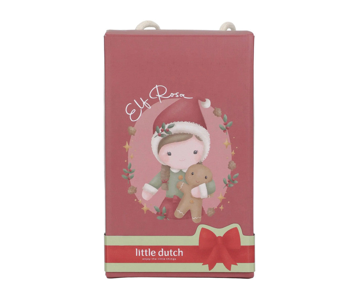 Rosa Muñeca Navidad 35cm Little Dutch