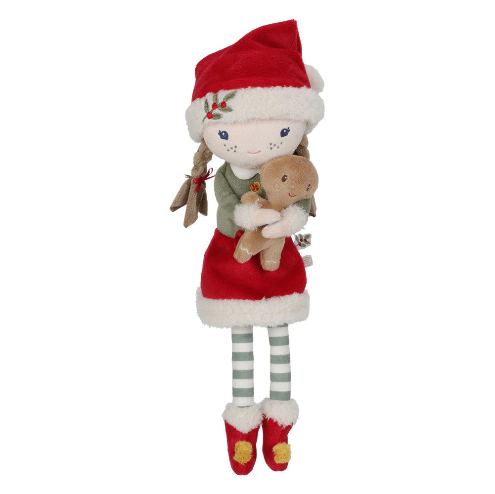Rosa Muñeca Navidad 35cm Little Dutch