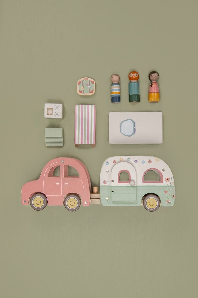 Set de coche y caravana FSC Little Dutch