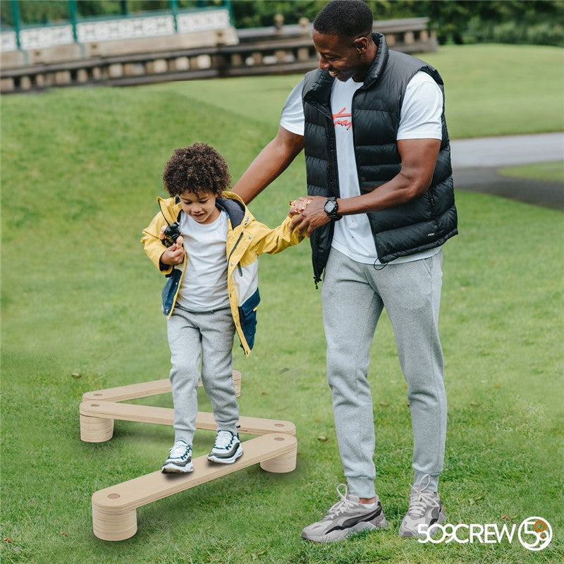 Set circuito de equilibrio de madera Montessori