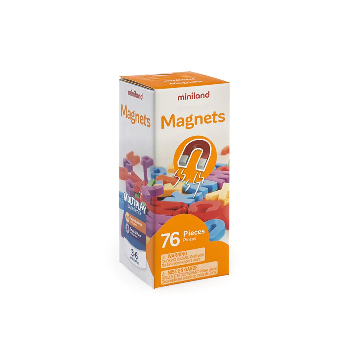 Set de 76 letras magnéticas mayúsculas Miniland - MiniCoco