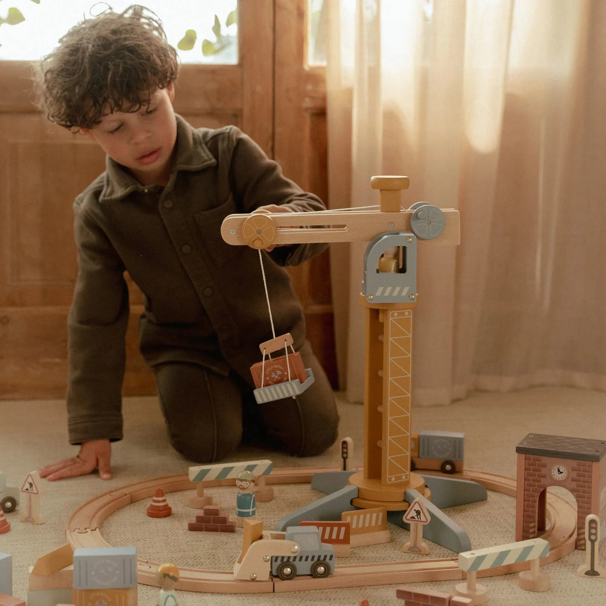 Set de construcción con Grua FSC Little Dutch