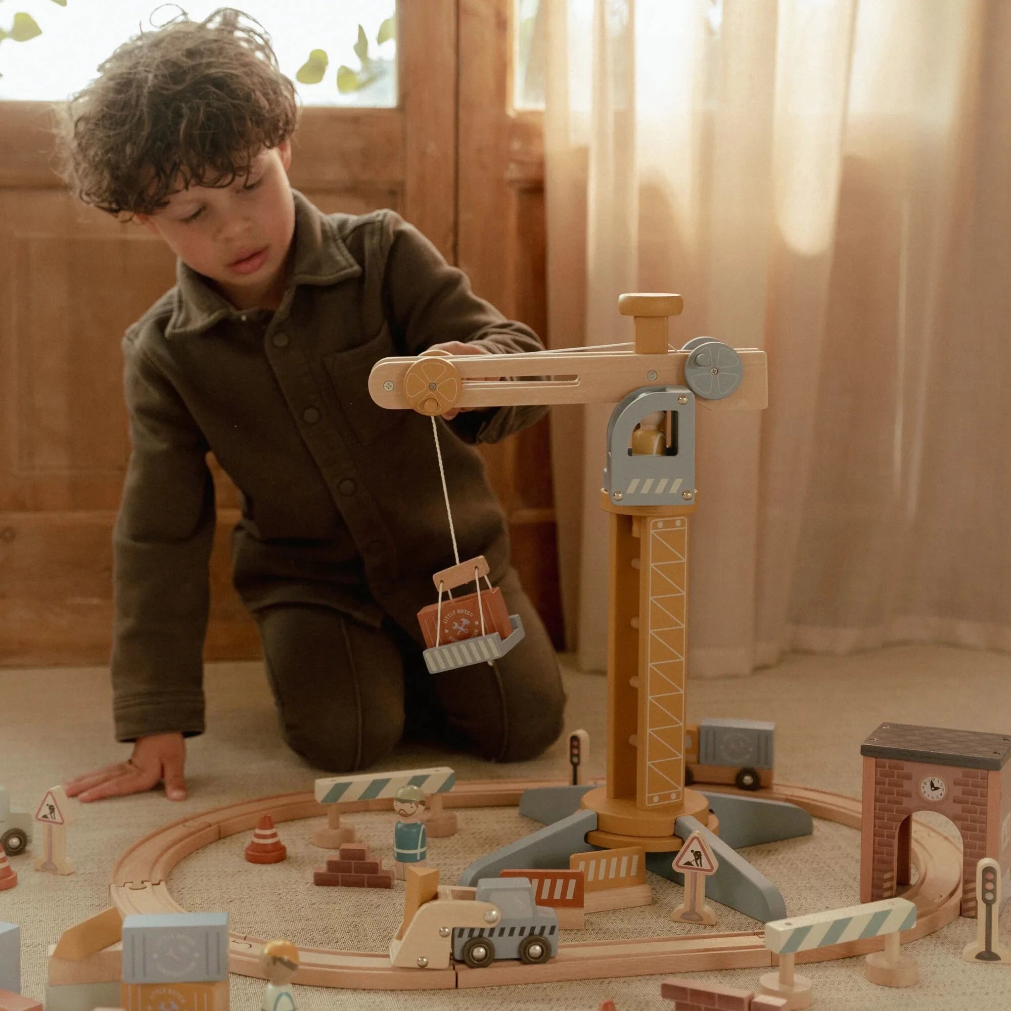 Set de construcción con Grua FSC Little Dutch