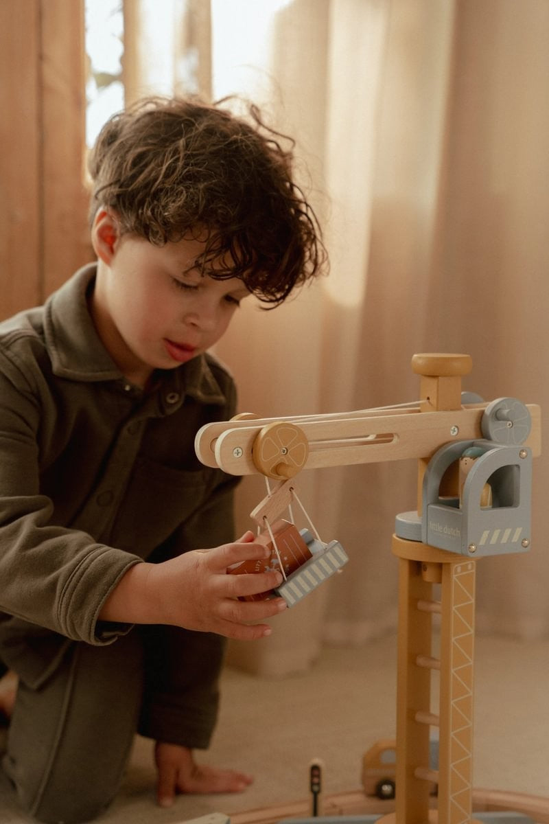 Set de construcción con Grua FSC Little Dutch