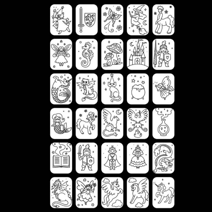 Set de plantillas Erase una vez y animales Kidydraw - Kidywolf