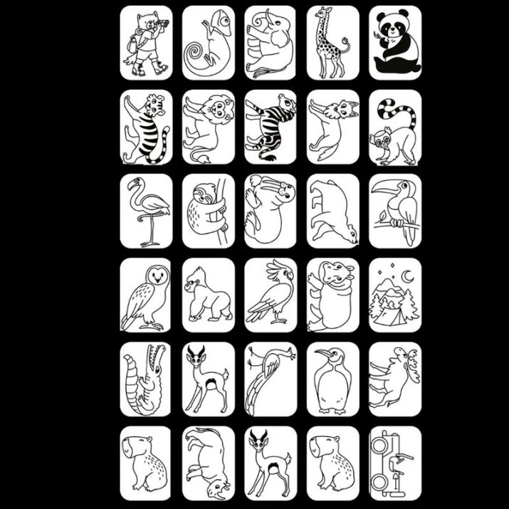 Set de plantillas Erase una vez y animales Kidydraw - Kidywolf