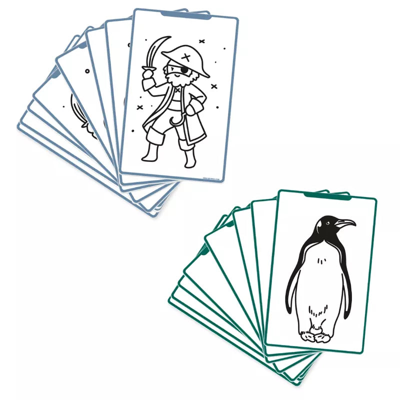 Set de plantillas Piratas y Animales del mundo Kidydraw - Kidywolf