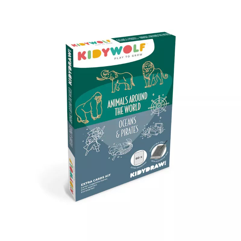 Set de plantillas Piratas y Animales del mundo Kidydraw - Kidywolf