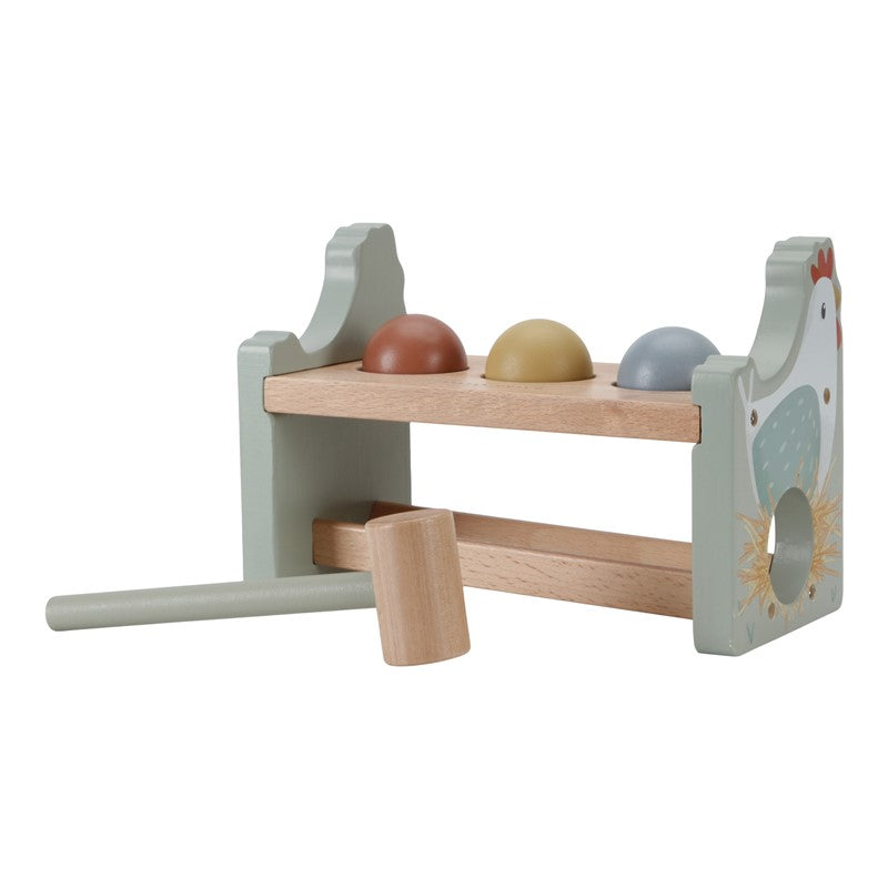 Banco de golpeo con bolas Little Farm Little Dutch