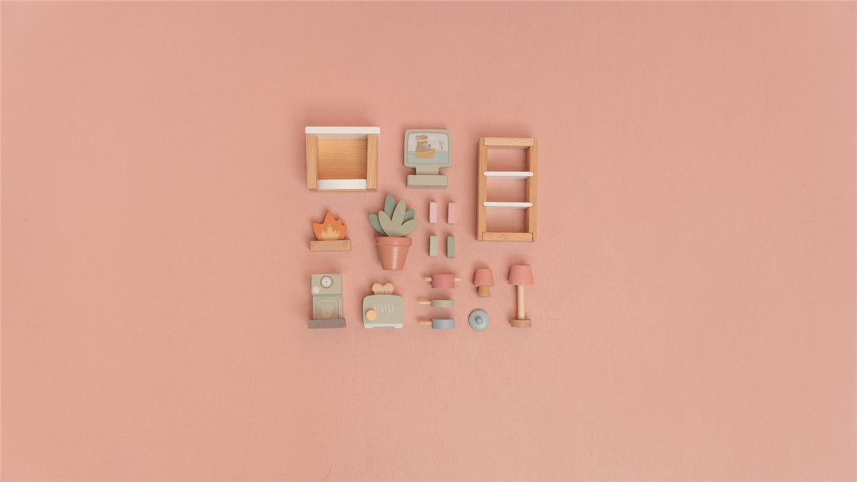 Set de muebles para casa muñecas de Little Dutch
