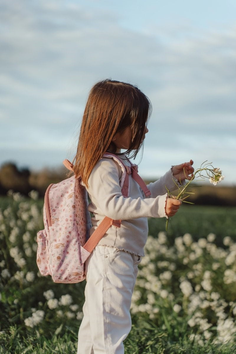 Mochila infantil Fairy Garden rosa Little Dutch
