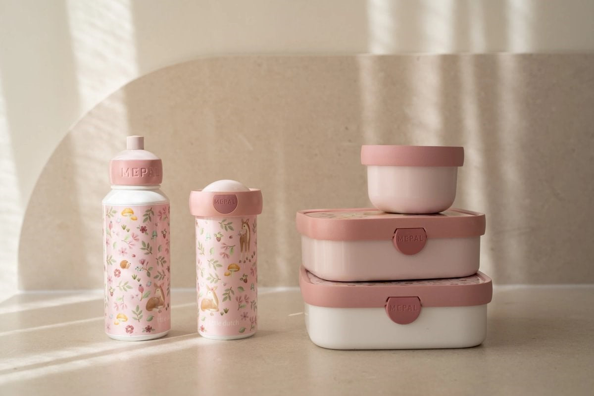 Pack 2 Fiambreras y Botella Fairy Garden Little Dutch