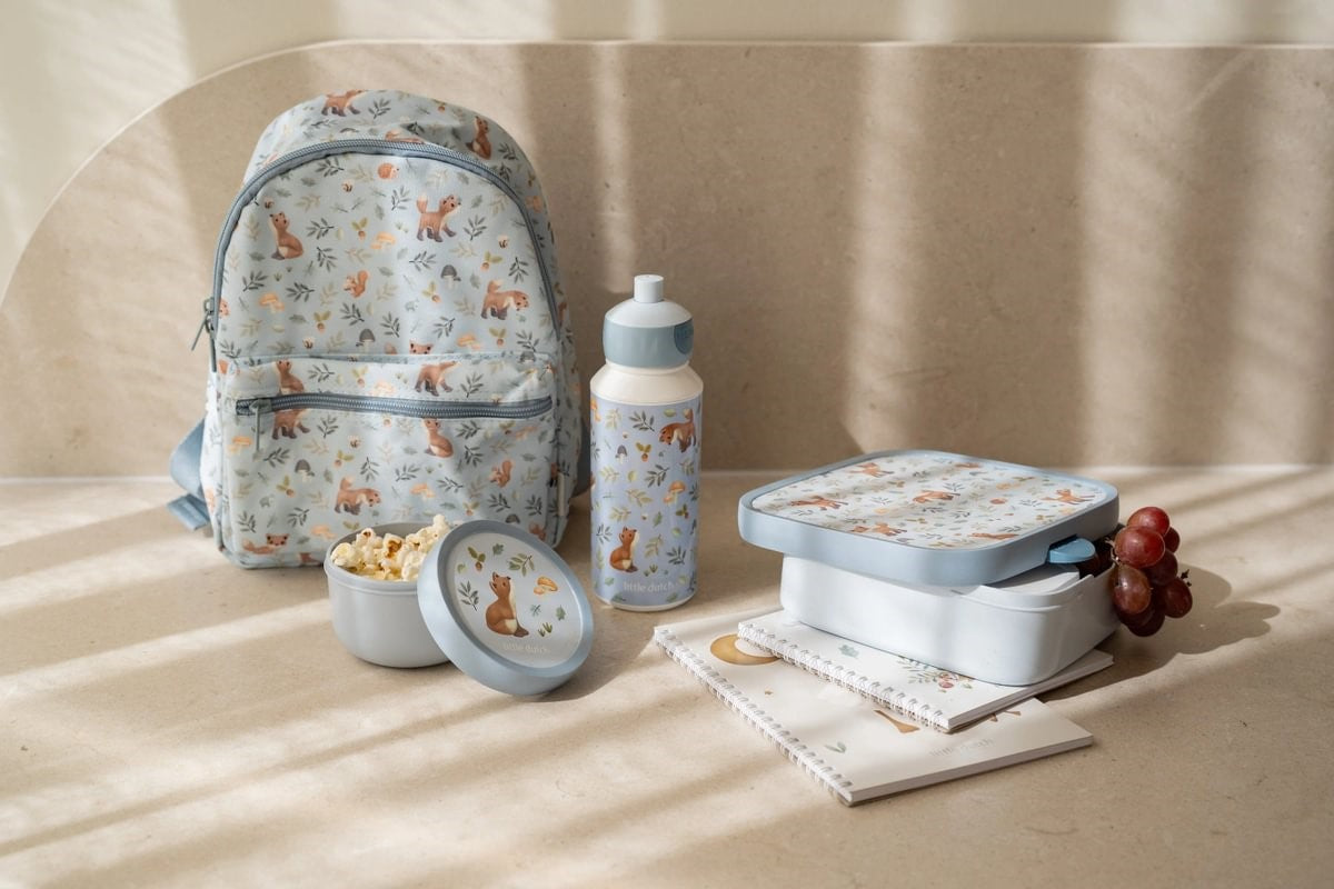 Pack 2 Fiambreras y Botella Forest Friend Little Dutch