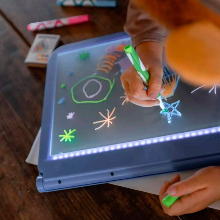 Tableta de luz educativa Kidydraw Pro Azul - Kidywolf