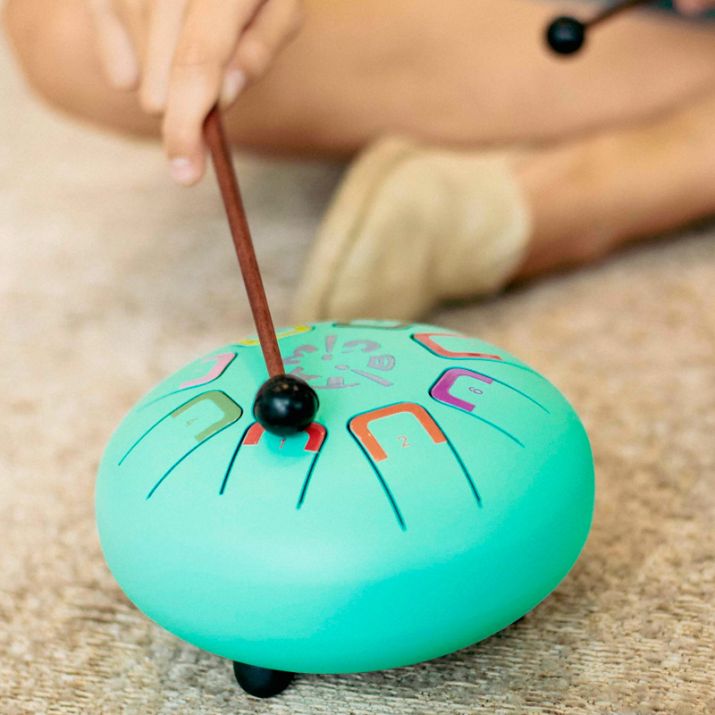 Tambor baby Tambú Teal Peal con lengüetas