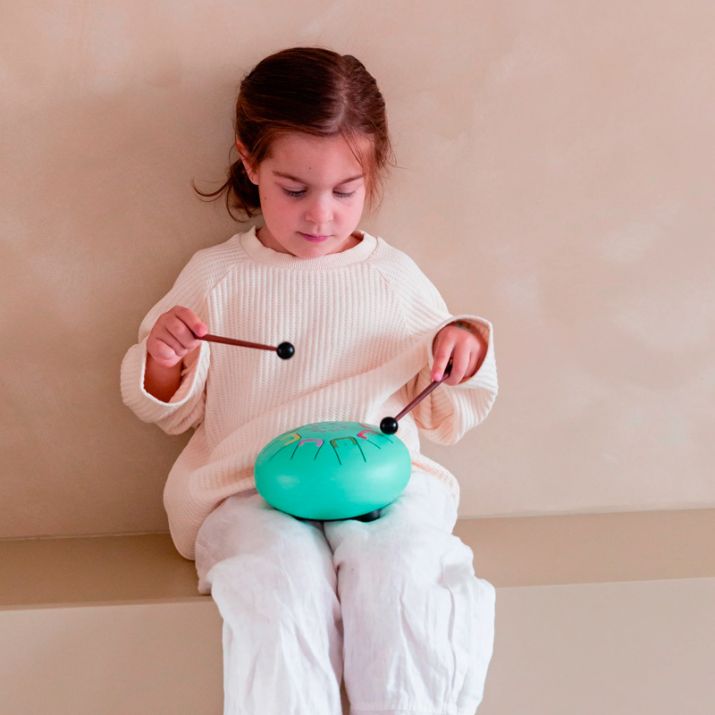 Tambor baby Tambú Teal Peal con lengüetas