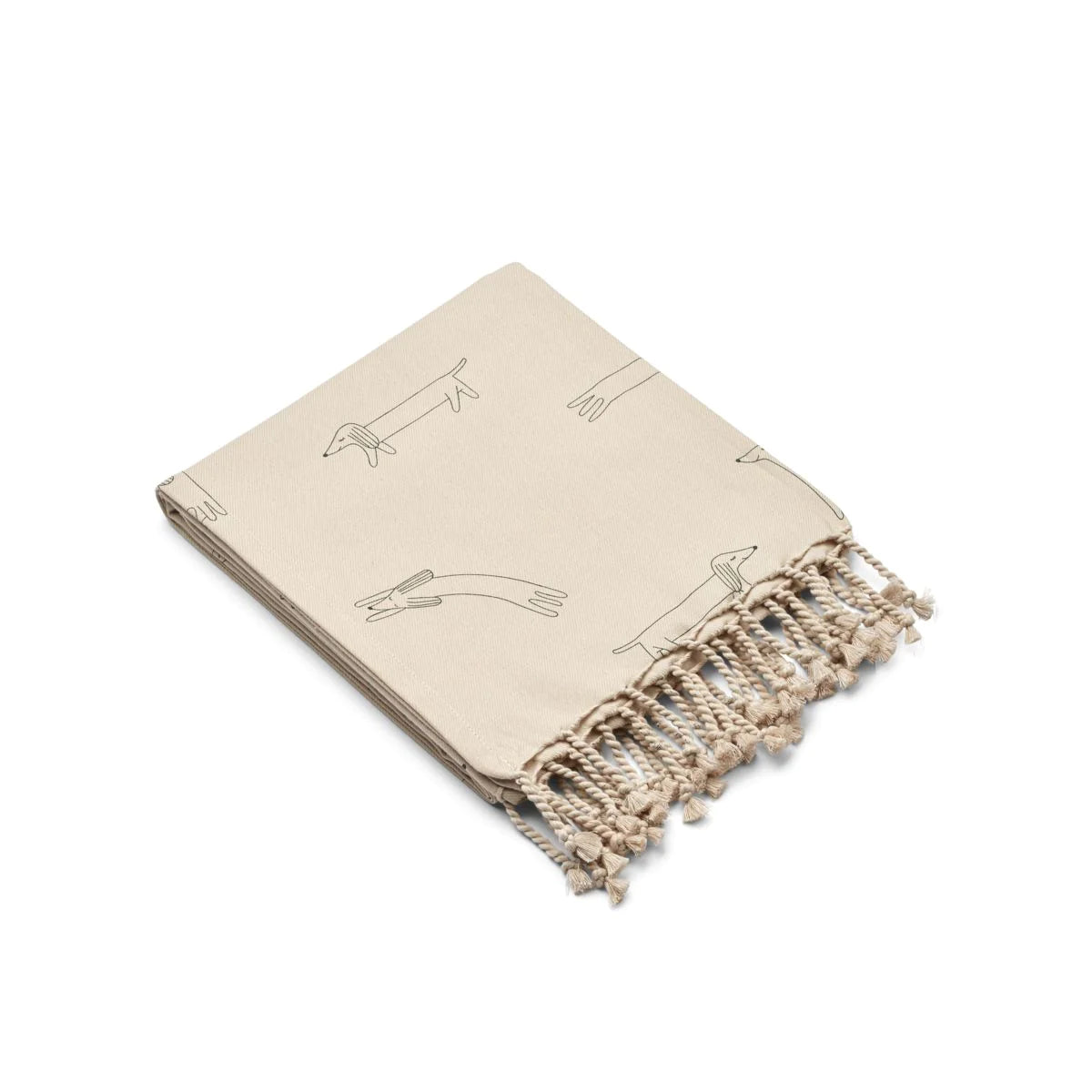 Toalla de playa Mona dog/sandy de Liewood