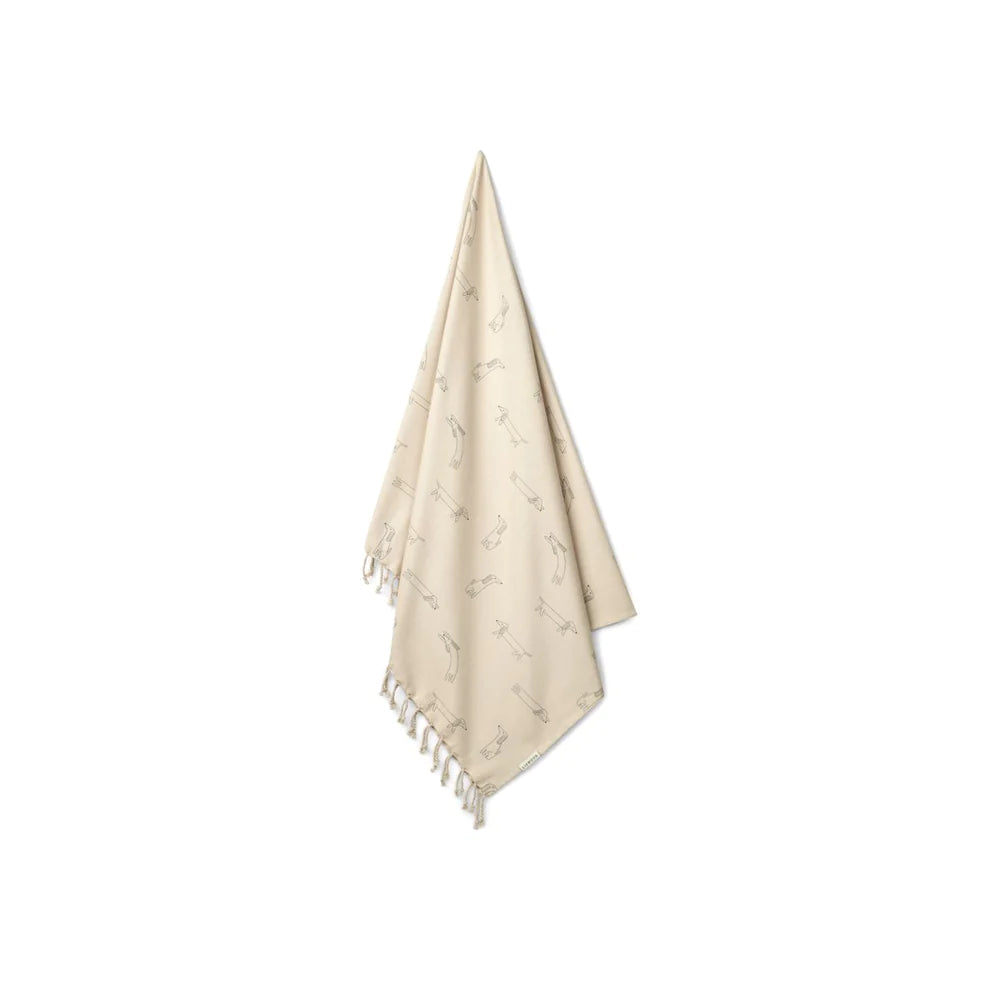 Toalla de playa Mona dog/sandy de Liewood