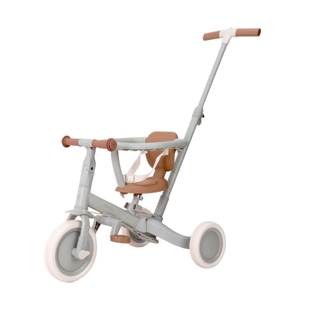 Triciclo infantil 4 en 1 con barra verde Little dutch