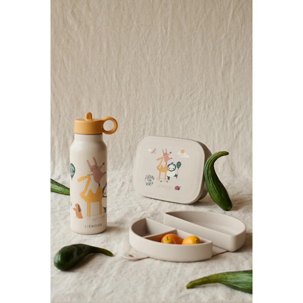 Tupper Fiambrera acero Arthur Around the world de Liewood