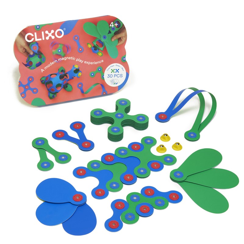 Clixo Crew pack 30 piezas Azul y Verde