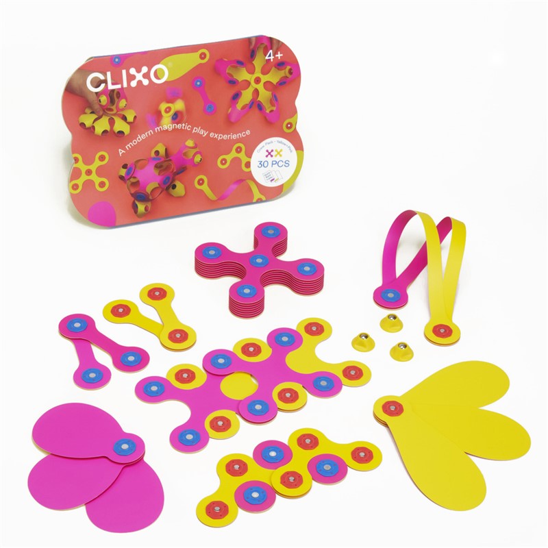 Clixo Crew pack 30 piezas Rosa y Amarillo