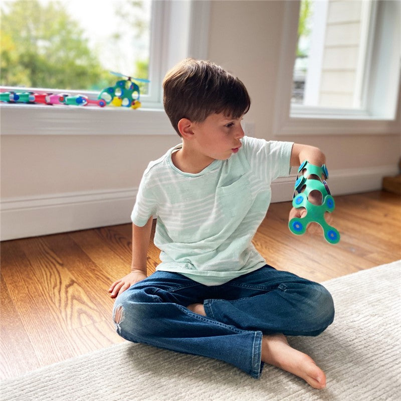 Clixo Itsy Verde & Azul 18 piezas