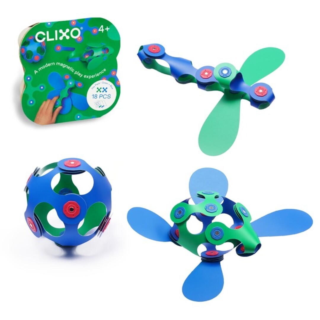 Clixo Itsy Verde & Azul 18 piezas