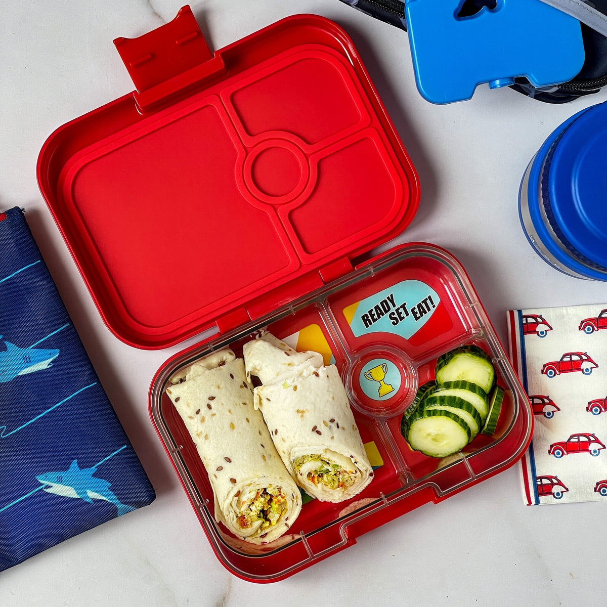 Fiambrera Yumbox Panino Roja Carreras 4
