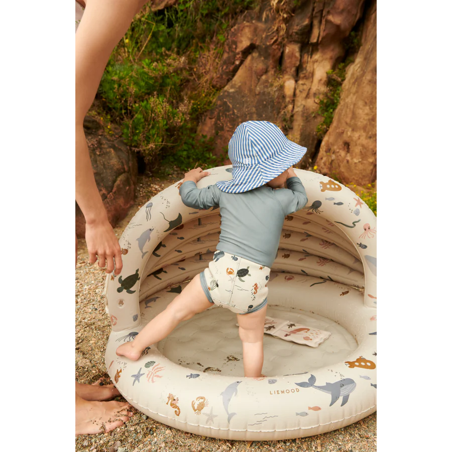Piscina Infantil Hadleia Criaturas marinas con sombra Liewood