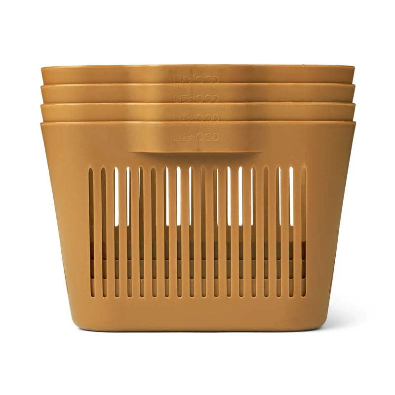 Pack de 4 cestas Makeeva S Golden Liewood