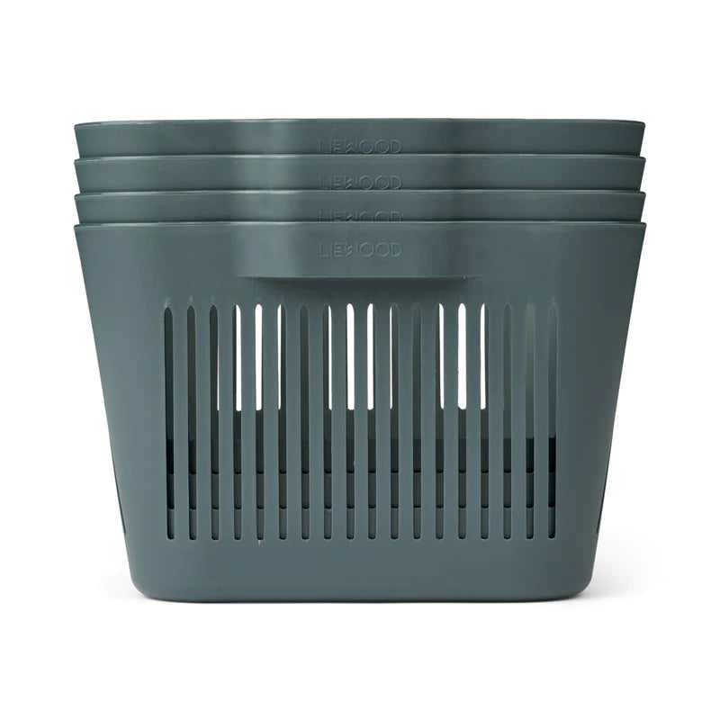 Pack de 4 cestas Makeeva S whale Liewood