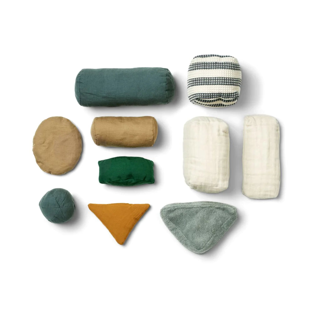 Pack de 10 formas sesonriales Senzo azul Liewood