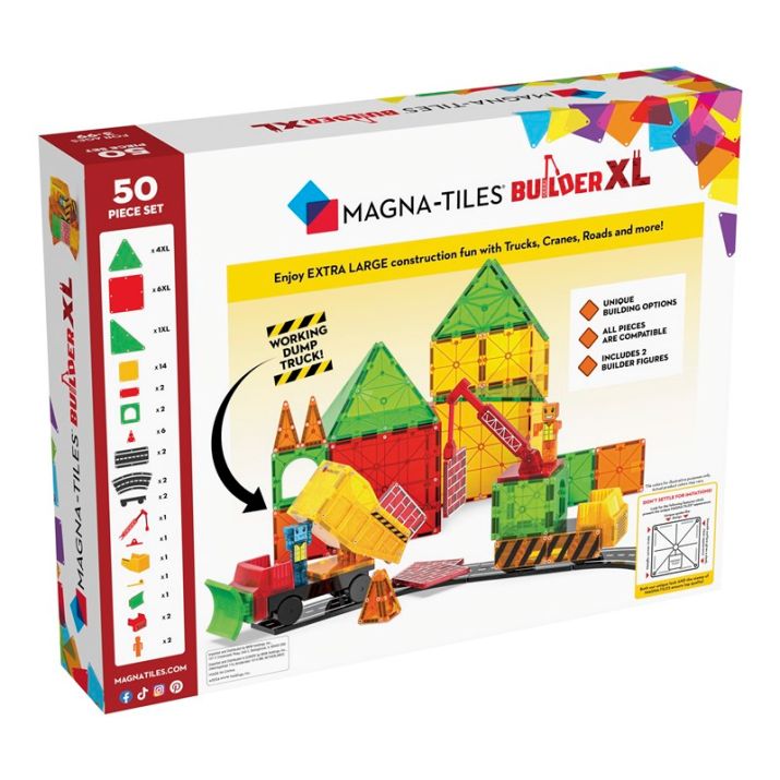 Magna-Tiles Builder XL 50 piezas