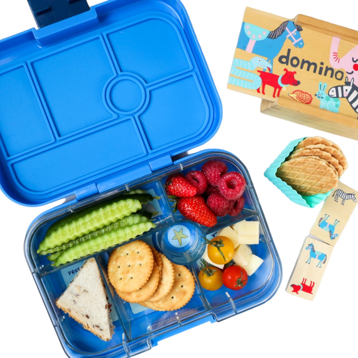 Fiambrera Yumbox Original Carreras Azul 6
