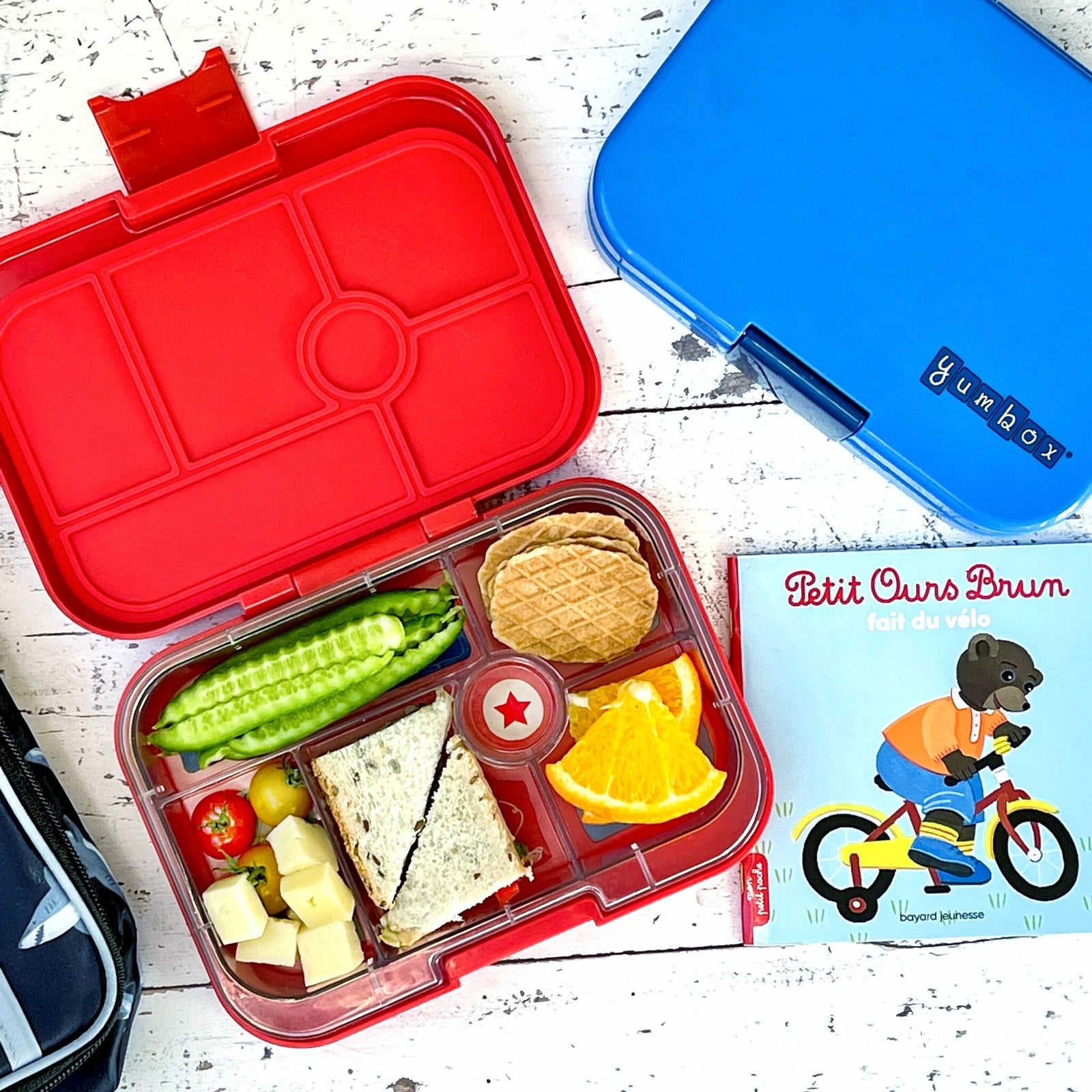 Fiambrera Yumbox Original Carreras Roja 6